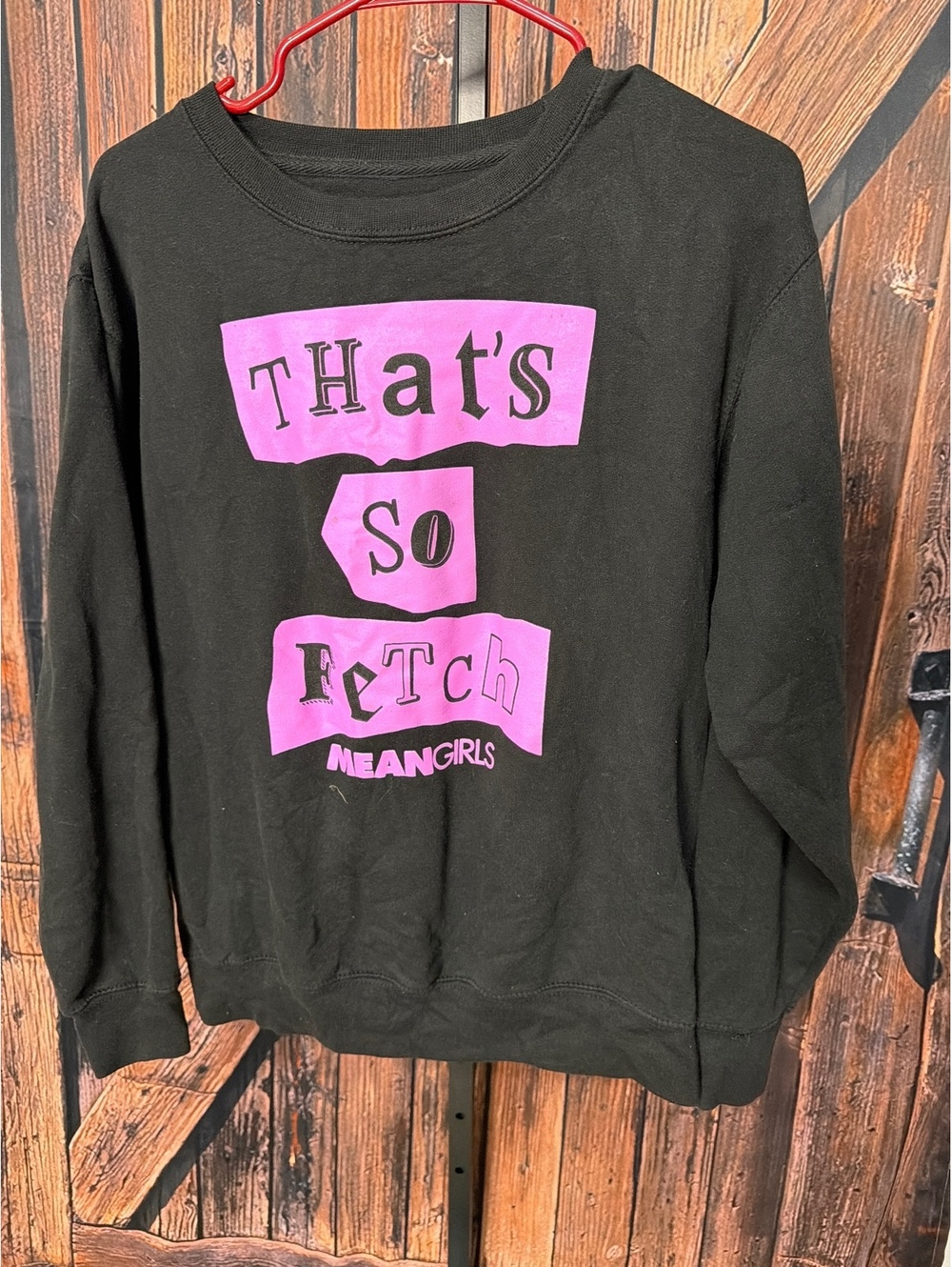 Mean Girls That's So Fetch Black Sweatshirt Size Small